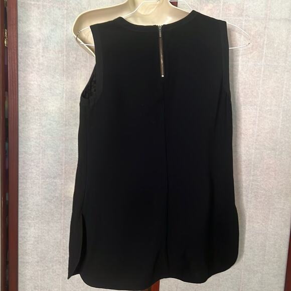 NIC+ZOE SLEEVELESS BLACK SPLIT HEM BLOUSE SIZE S - Picture 3 of 7